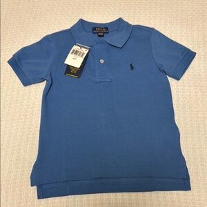 NWT Ralph Lauren Blue Polo Shirt with Classic Collar
